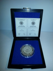 Moneda 100 lei 1996 argint 27 grame,925%,UNICEF BNR foto