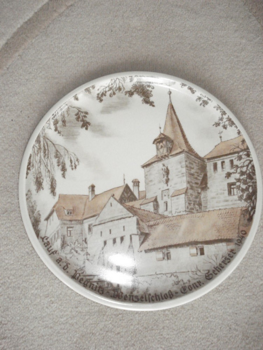FARFURIE din ceramica PICTATA MANUAL - suvenir GERMANIA (Bavaria)