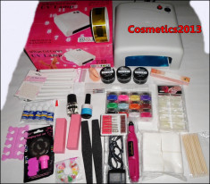 KIT MANICHIURA,UNGHII FALSE,LAMPA UV 36W,PILA ELECTRICA,GELURI UV,TOPCOAT,PRIMER,VOPSEA ACRYL,DEGRESANT,TIPSURI,FIMO,SABLOANE ,SCLIPICI,PENSULE foto