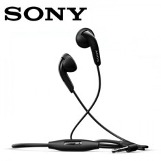 CASTI SONY XPERIA Z1 ORIGINALE HANDSFREE NOI CU MUFA 3.5MM JACK NORMAL MODEL MH410c CULOARE NEAGRA foto