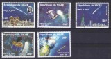 Niger 1985, Cosmos - Cometa Halley, serie completa stampilata, Spatiu, Stampilat