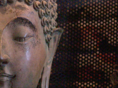 statuieta bronz Thailand - beautiful SUKHOTHAI Style BUDDHA Head - sculptura in bronz, Antica - UNICAT!!*SOLD foto
