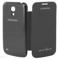 Husa gri inchis - negru flip capac spate samsung galaxy s4 mini i9190 foto