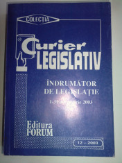 CURIER LEGISLATIV - 12/2003 foto