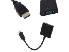 Convertor ( adaptor ) HDMI - VGA ( semnal digital la analog ), nou, sigilat ! foto