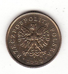 Polonia 1 grosz 1999 foto