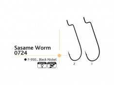 Ace pescuit Sasame Worm 0724 set 10 bucati foto