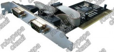 placa extensie, slot PCI -&amp;amp;gt; 2 porturi seriale RS 232 02746 foto