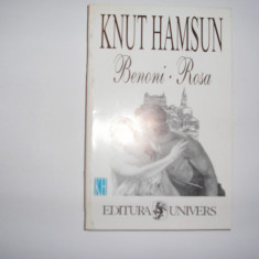 Knut Hamsun BENONI * ROSA Ed. Univers 2000,rf3/3