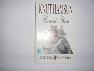 Knut Hamsun BENONI * ROSA Ed. Univers 2000,rf3/3 foto