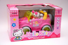 Hallo Kitty Music Car / Masinuta Hallo Kitty cu sunete si lumini foto