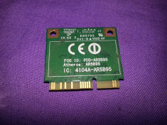 Placa retea laptop AR5B95 Wireless LAN 802.11n Draft-N 150mbps - Acer Aspire One D260 D255 D255E PAV70 foto