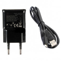 INCARCATOR ALLVIEW P4 AllDro CU MUFA MICROUSB CULOARE NEAGRA FORMAT DIN ADAPTOR PRIZA USB + CABLU MICROUSB 5V 1000Ma foto