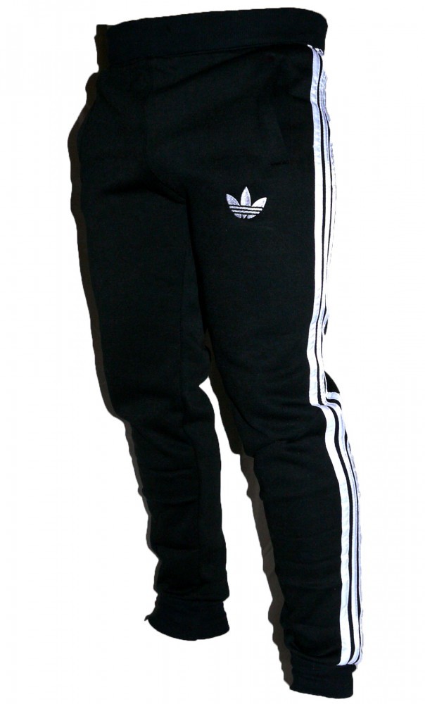 Pantaloni de trening ADIDAS BLACK 3 STRIPES grosi de iarna,slim fit -  Transport gratuit | arhiva Okazii.ro