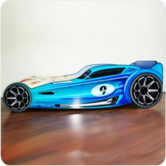 Pat copii masina Hot Wheels albasra HSOM foto