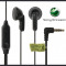 CASTI SONY ERICSSON Xperia mini HANDSFREE ORIGINALE NOI JACK NORMAL DE 3.5MM CULOARE NEAGRA MODEL HPM-60J