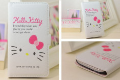 Toc flip alba husa Hello Kitty Samsung Galaxy S3 i9300 + folie protectie ecran + expediere gratuita foto