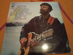 pete seeger Rainbow Race album muzica music folk rock disc vinyl lp editie vest foto