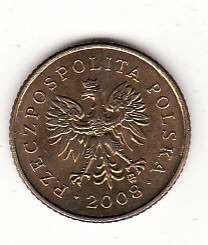 Polonia 1 grosz 2008