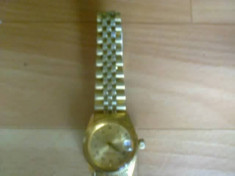 Ceas ROLEX unisex suflat cu aur....rubin rosu.... foto