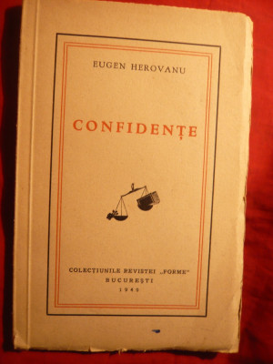 E.Herovanu - Confidente - Prima Ed. 1940 foto