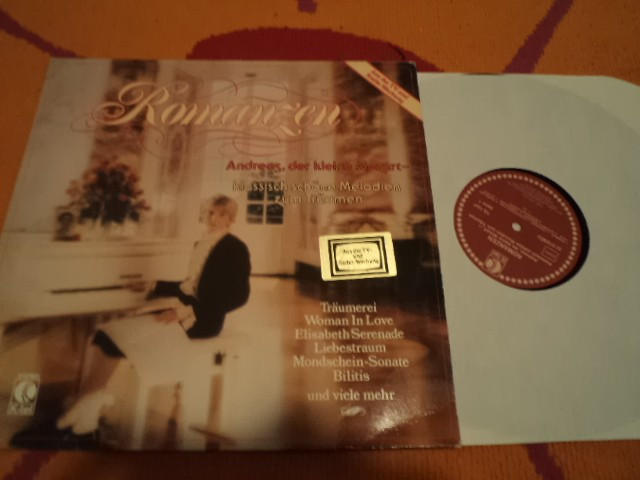 Andreas der kleine Mozart Romanzen disc vinyl lp muzica clasica romantica usoara