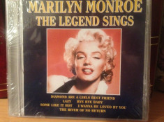 MARILYN MONROE - THE LEGEND SINGS ( 2002) -cd nou/sigilat foto