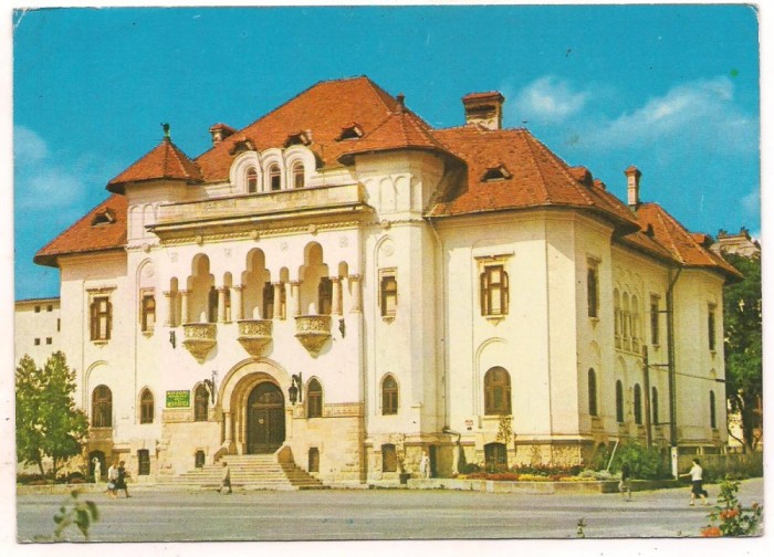 carte postala(marca fixa)-CIMPULUNG MUSCEL-Muzeul de arta