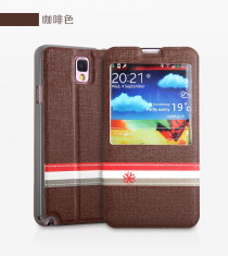 Husa S VIEW Samsung Galaxy Note 3 N9000 by Yoobao Originala Brown foto