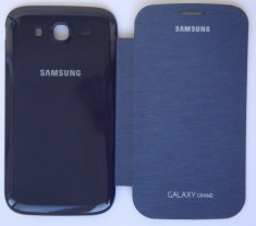 Husa Samsung Galaxy Grand Duos I9080 I9082 Grand Neo I9060 I9062 Flip Cover Blue !!! Folie de potectie CADOU !!! foto