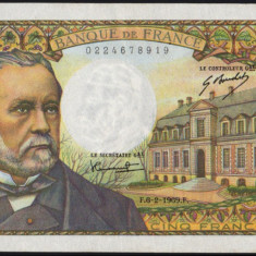 Franta 5 franci 1969,( Louis Pasteur), circulata 200 roni, valoare catalog 400$ + taxele postale gratuite