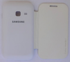 Husa Samsung Galaxy Ace Duos S6802 Flip Cover Alb !!! Folie protectie CADOU !!! Livrare Gratuita !!! foto