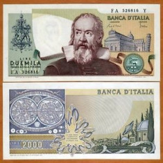 Italia 2000 lire 1983, circulata, 30 roni