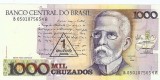 Brazilia 1000 cruzados 1 cruzados novos 1990-2011 UNC, 10 roni