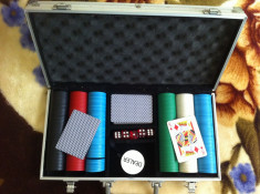 Set jetoane Poker American in servieta de aluminiu foto
