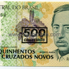 Brazilia 500 cruzados novos 1990-2011 UNC, 20 roni