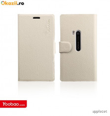 Husa Flip Case Slim Nokia Lumia 920 by Yoobao Originala White foto