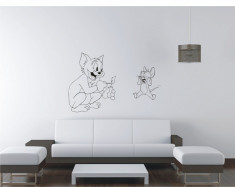 Tatuaj de perete, Sticker Decorativ - Tom and Jerry foto