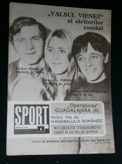 Revista SPORT SPORTUL ILUSTRAT nr.6/martie 1970 - Campionatele Europene Atletism Viena, Handbal, Tenis de masa, Rugby Timisoara, LUDOVIC SATMAREANU foto