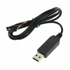 Cablu adaptor convertor serial TTL RS232 USB - TTL RS232 5V PL-2303HX foto