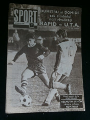 Revista SPORT SPORTUL ILUSTRAT nr.7/aprilie 1970 - meciul RAPID-UTA, reportaj Mihai Mocanu, Helmuth Schon despre Guadalajara, Crosul Tineretului foto