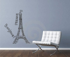 Tatuaj de perete, Sticker Decorativ - Paris foto