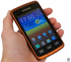 Telefon Mobil Samsung S5690 Galaxy Xcover Black Orange foto
