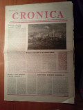 Ziarul cronica 22 februarie 1985-ziar editat de comitetul jud. pt. cultura iasi