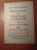 Revista reteaua si profilul liceelor din republica socialista romania 1980