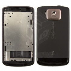 Carcasa rama fata capac spate capac baterie capac acumulator HTC Touch HD, Blackstone, T8282 Originala Original NOUA NOU foto