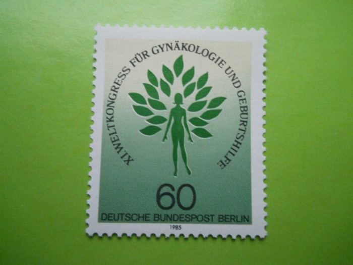 HOPCT GERMANIA BERLIN CONGRESUL INT DE GINECOLOGIE 1985 -1 VAL MNH 127 B