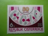 HOPCT AUSTRIA 50 ANI CONSILIUL CONSULTATIV AL RADIOULUI 1979-1 VAL.- MNH 265 B