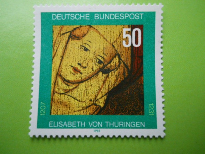 HOPCT GERMANIA SFANTA ELIZABETA DE THURINGE 1981 -1 VAL MNH 140