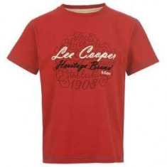 Tricou Lee Cooper nou, original - masura 13 ani - si pe albastru foto